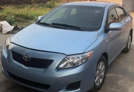 A picture of Clean Nigerian Used Skye Blue Toyota Corolla 2009 2010