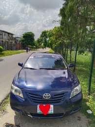A picture of Blue Toyota Camry 2008 model 4cylinder engine Remote control Engine
