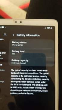 A picture of Samsung Tab