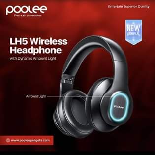 A picture of Poolee LH5 Bluetooth headphones