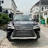 A picture of Fresh from boat Lexus Lx570 2017 Black on oxblood Foreign
