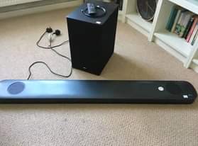 A picture of LG dolby Atmos soundbar 4k resolution home cinema system wtt1000