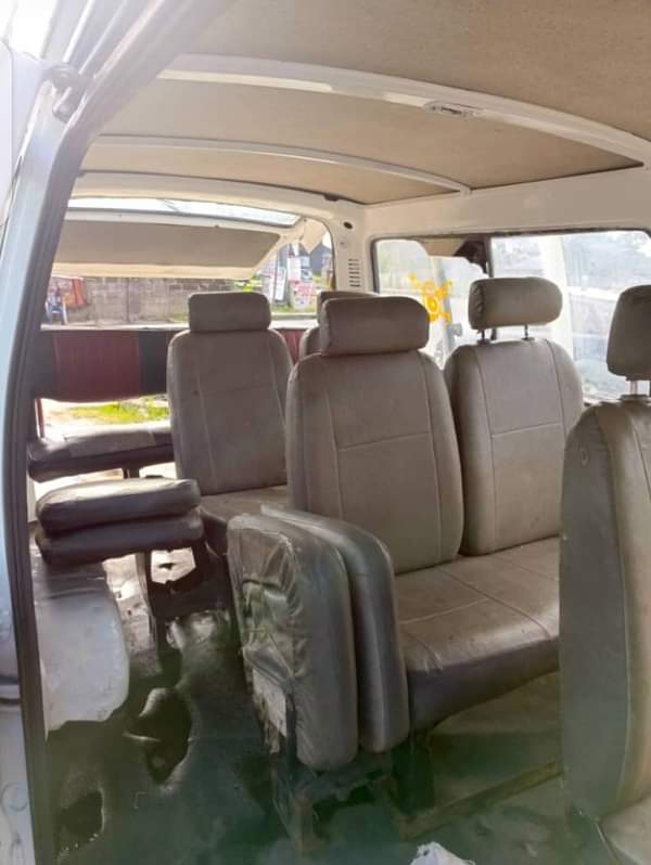A picture of Toyota hiace bus fuel engine and neatly flashed it was