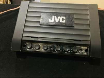 A picture of Mziki wa gari mziki mnene Jvc amplifier and 2 sony