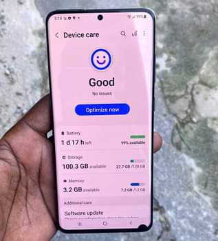 A picture of Samsung s20 plus 5G T SHS 349 000