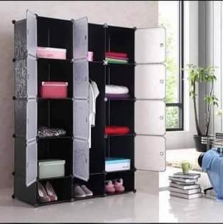 A picture of 3 column closet