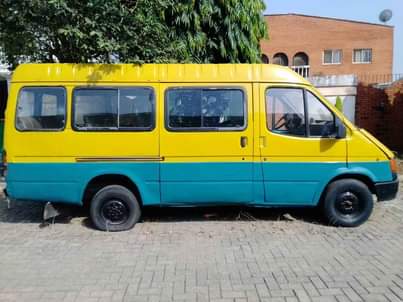 A picture of Ford transit bus