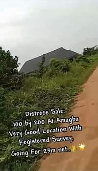 A picture of Distress Land Sale At Amagba G R A DM For