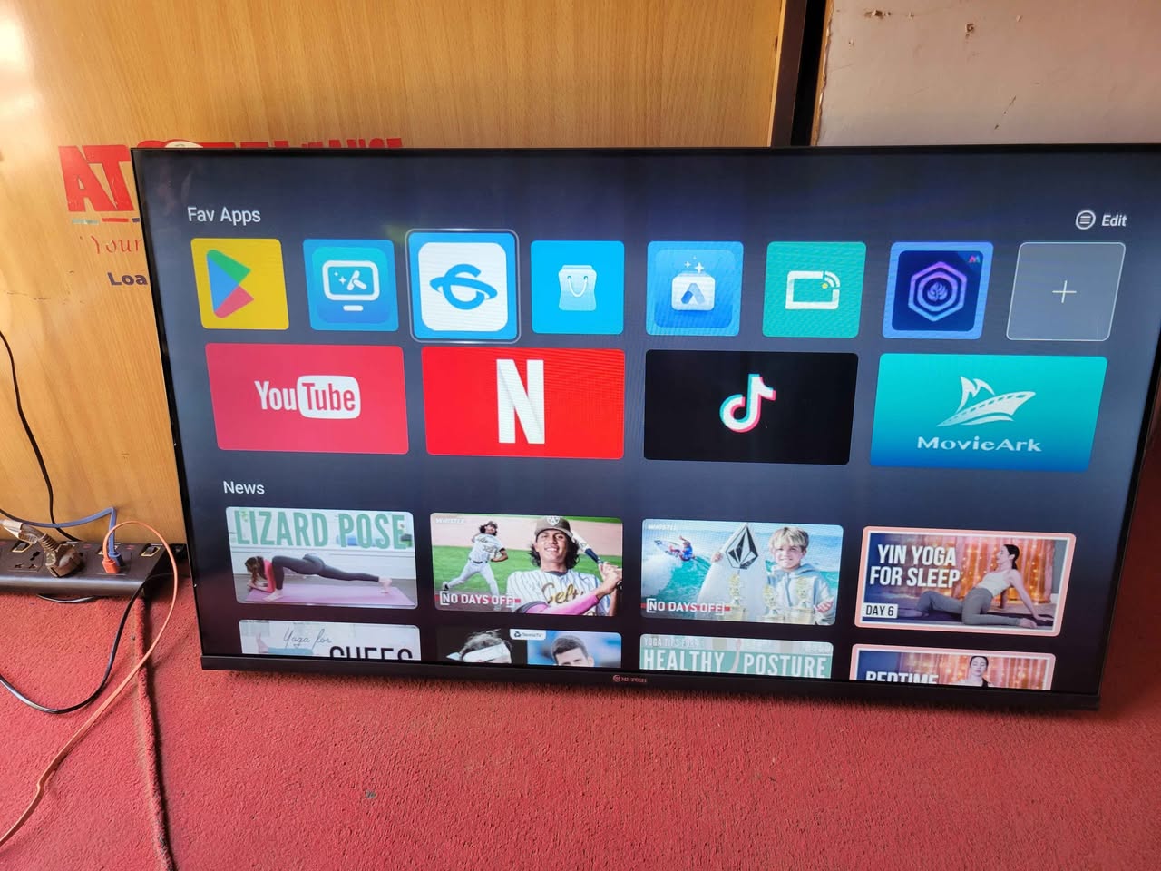 A picture of 43 inches smart Tv Android 16 Bluetooth