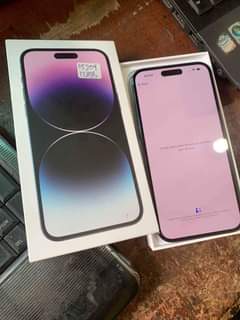 A picture of open box iphone 14pro max