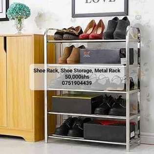 A picture of Shoe Rack Shoe Storage Metal Rack