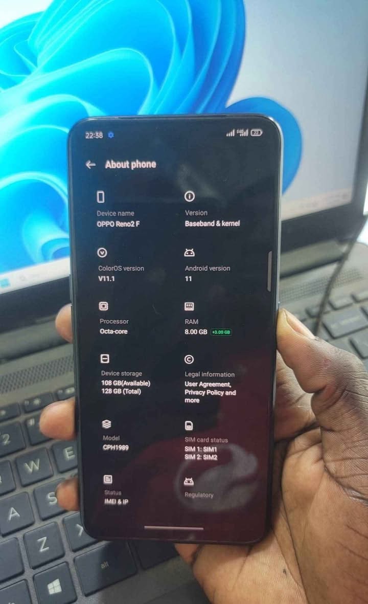 A picture of OPPO RENO 2F 128GB AT 280000