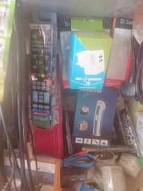 A picture of A variety Flash laptop Guards Chargers etc