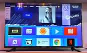 A picture of 43 Frameless Globalstar Smart TV w Bluetooth. Promotion