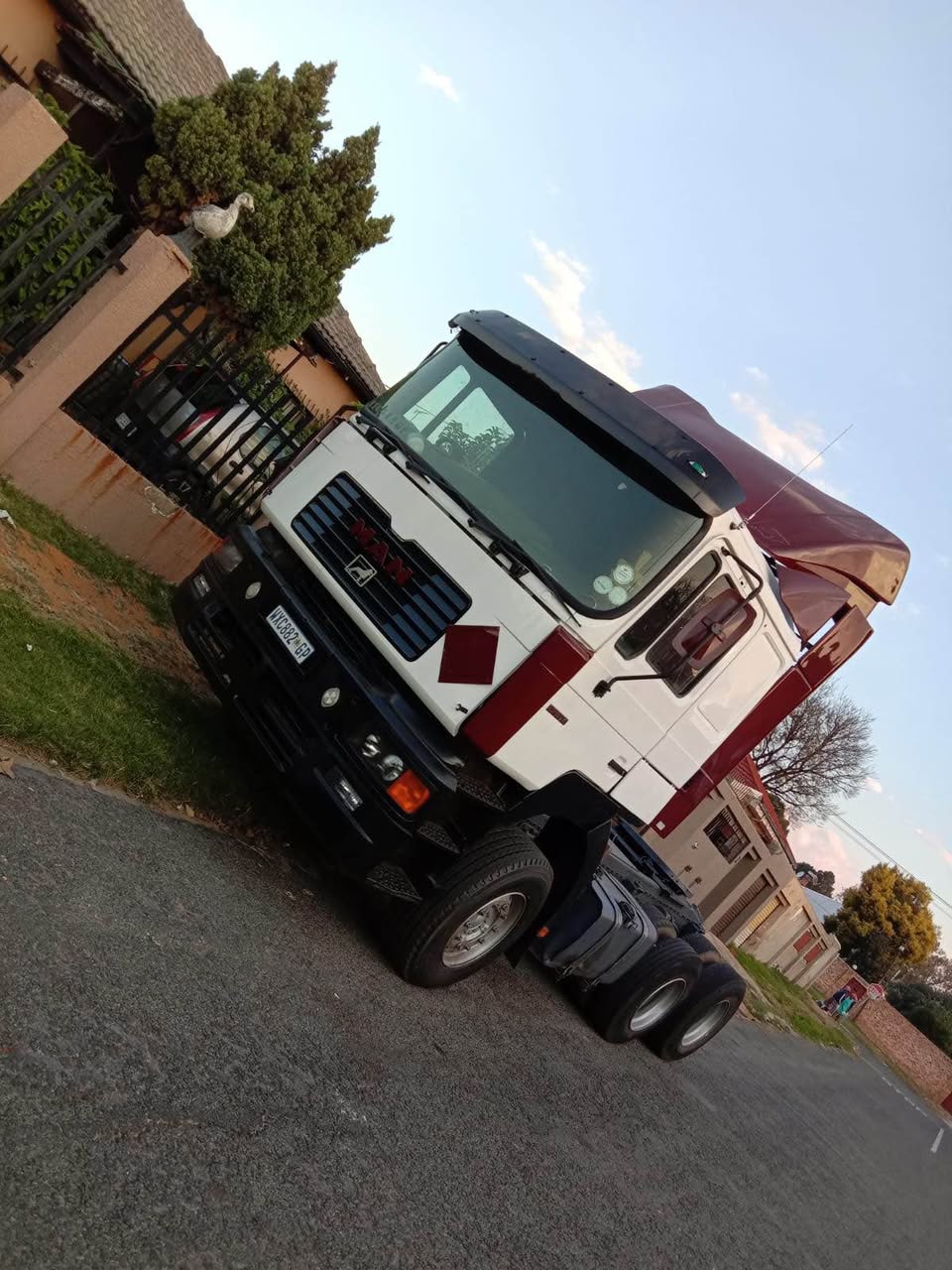 man truck