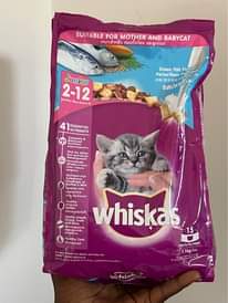 A picture of whiskas dry food for cats 1 2kg