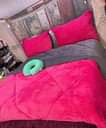 A picture of Coral velvet duvets bedcovers