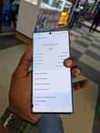 A picture of Cracked samsung note 10