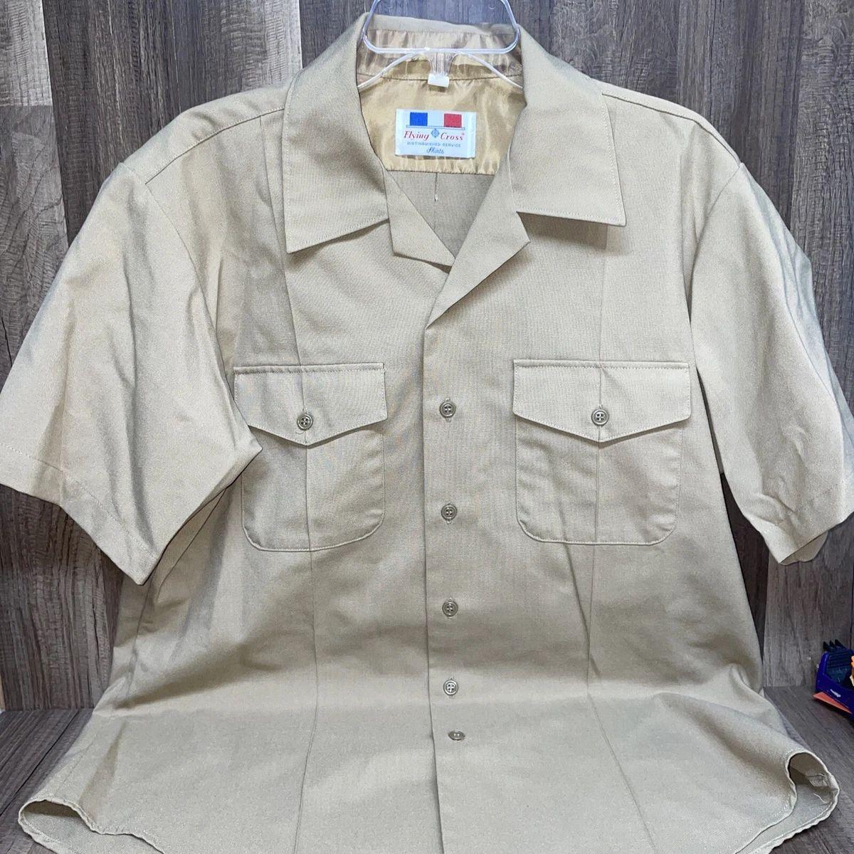 A picture of dickies and flying cross shirts in different colours and sizes
