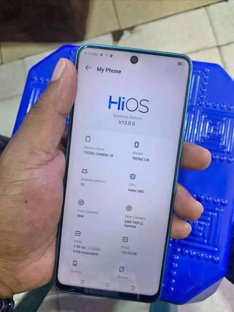 A picture of TECNO CAMON 19