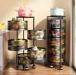 A picture of kitchen racks