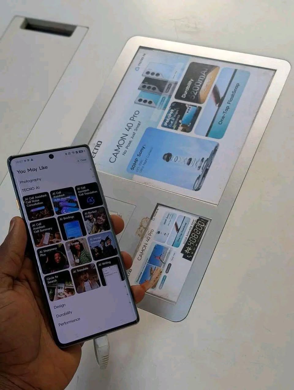 A picture of Brand new tecno camon 40 pro on sale