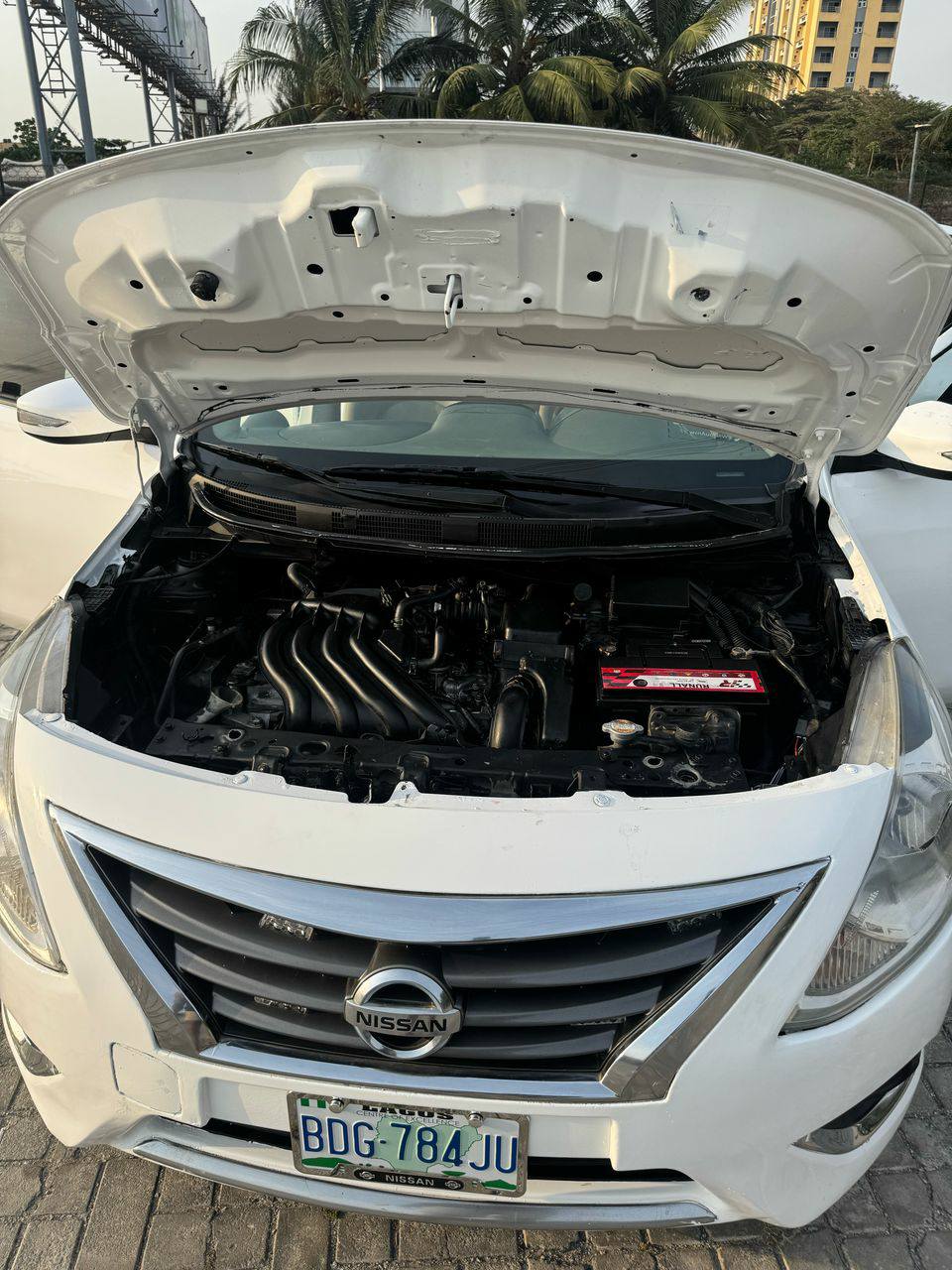 A picture of Nissan Almera 4 sale. Sweet car. 2014 model. 3.5m100k location