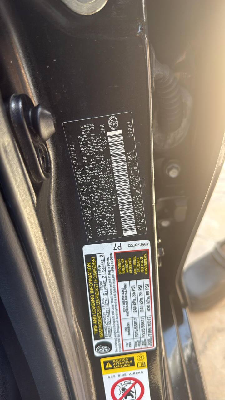 A picture of Good deal Foreign used 2013 Toyota Camry spot edition