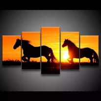 A picture of canvas art