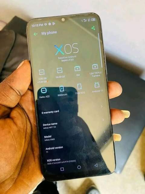 A picture of Infinix hot 12i