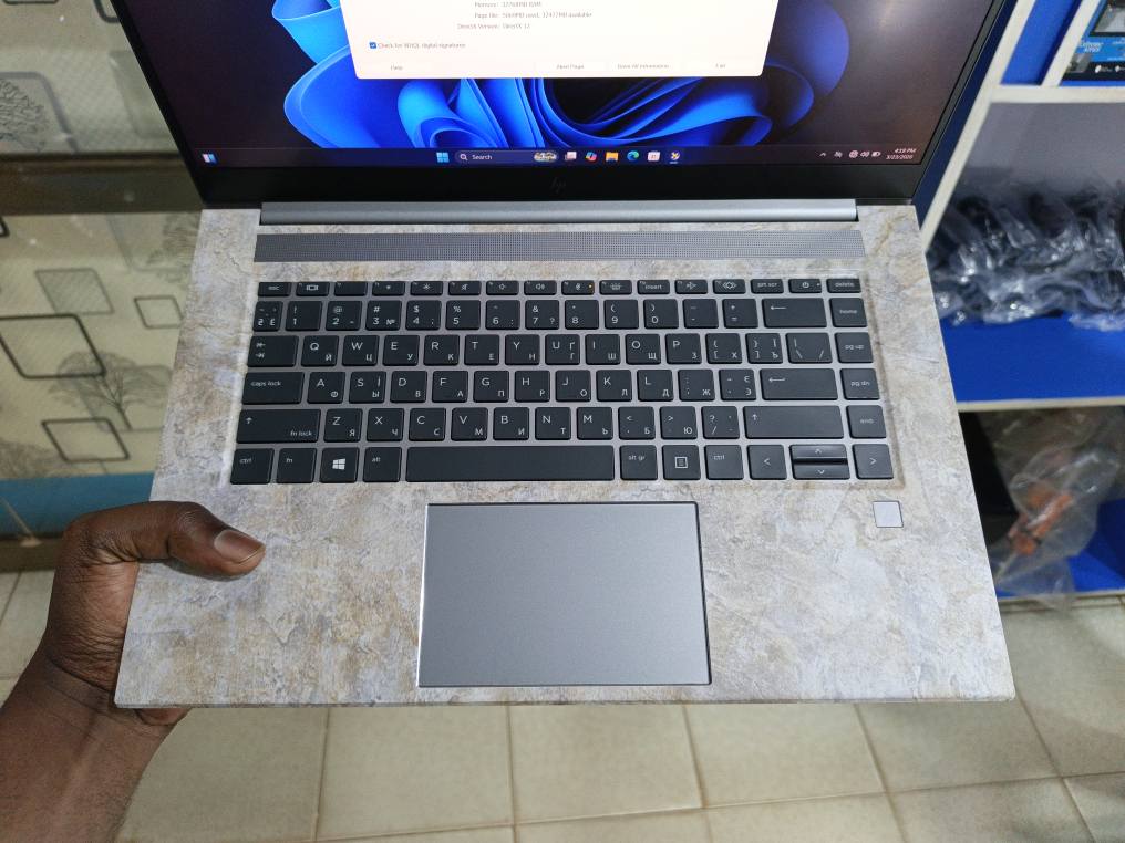 A picture of Hp Zbook core i9 with 8gb dedicated Nvidia RTX 3070