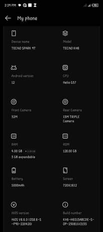A picture of tecno spark 9 iyo apo imenyooka maelewano yapo
