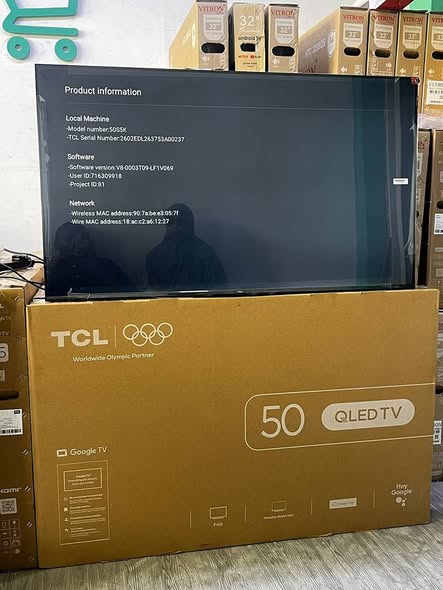 A picture of Tcl tv 50inches