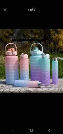 A picture of Chupa za maji water bottles
