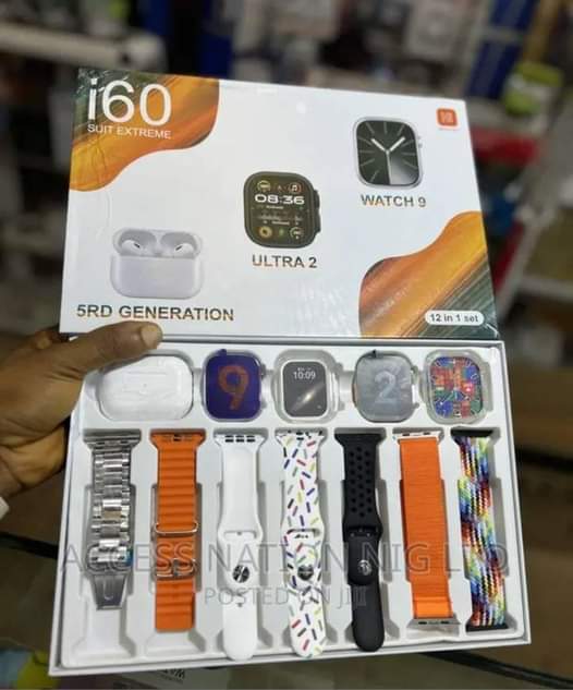 A picture of Smart watch and ipods