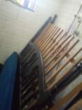 A picture of 5 6 Black Strong mahogany bed and mattress
