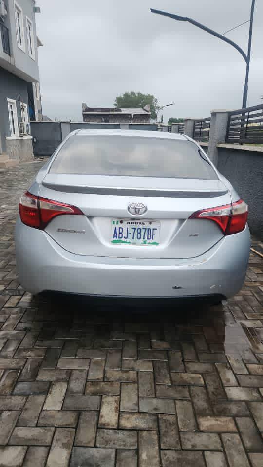 A picture of elgium standard Toyota corolla 2015 model for sale.