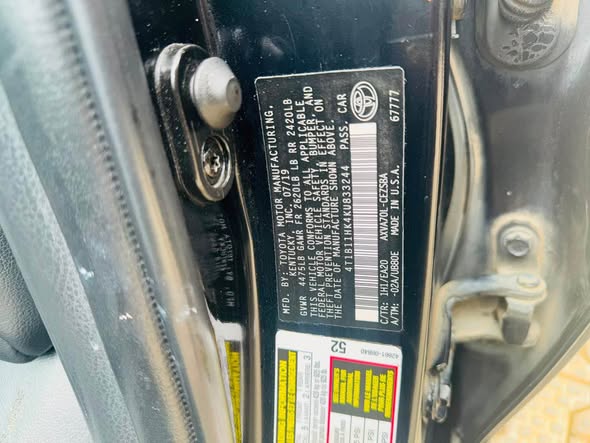 A picture of 2020 TOYOTA CAMRY SE FEW MONTHS USED UNREGISTERED PUSH TO