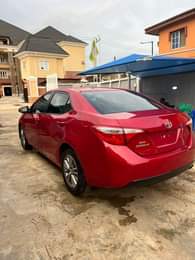 A picture of 2016 few months registered Toyota corolla to 2020 sports Tokunbo