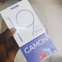 A picture of New tecno camon 19pro at 390000 call on 0753430863