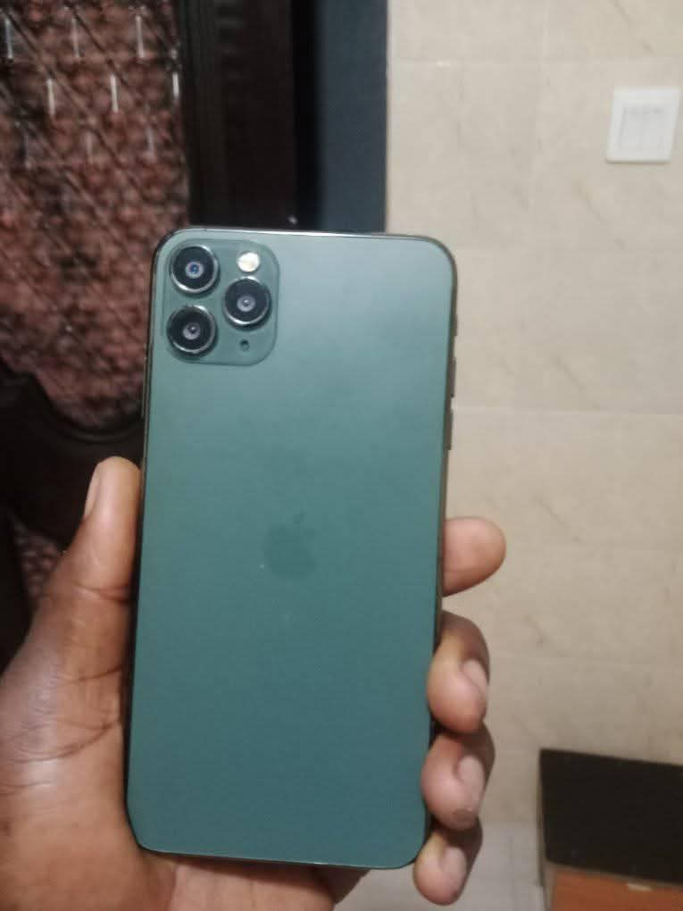 A picture of iPhone 11 pro Max android version for sale with good