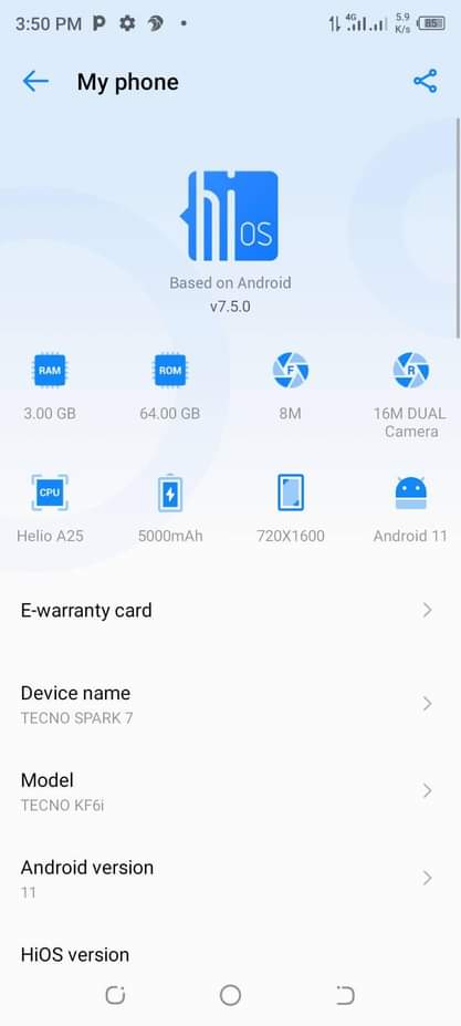 tecno spark