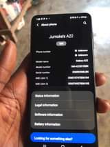 A picture of Samsung a22 80k