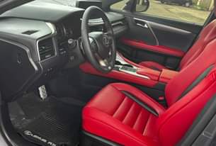 A picture of Accident free lexus rx350 Fsport 2022 model with red interior