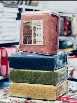 A picture of woolen mattress covers