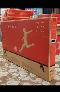 A picture of LG smart TV 75inches 2023model with 2yrs warranty