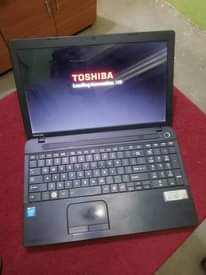 A picture of Toshiba satellite laptop Intel celeron 4gb ram 320gb hdd 3hrs