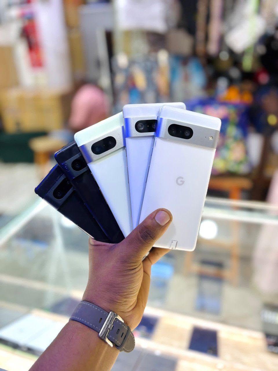 A picture of Google pixel 6a 128GB Tsh410 000 Google pixel 7A 128GB
