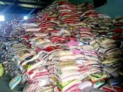 A picture of Auction bags of Rice and oil