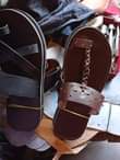 A picture of pure leather sandals